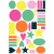 Pochette de 620 maxi gommettes baby géométriques