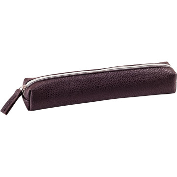 Mini trousse simili cuir marron