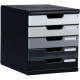 Module 5 tiroirs Modulo A4 noir/gris 