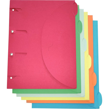 Paquet de 6 chemises pour classeur Smartfolder, en carte standard