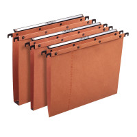 Paquet de 25 dossiers suspendus AZO Ultimate orange pour tiroir dos fond 30 mm 