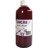 Flacon 500ml d'encre à dessiner, rouge 