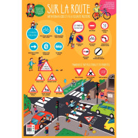 Poster Pédagogique en PVC 76x52cm, le code de la route 