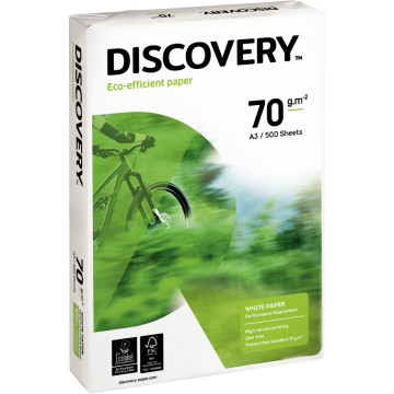 Rame de 500 feuilles de papier blanc 70g de format A3 DISCOVERY