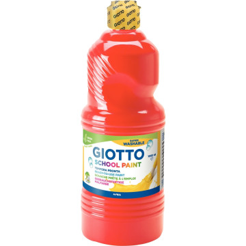 Flacon de 1 Litre de gouache liquide lavable GIOTTO rouge