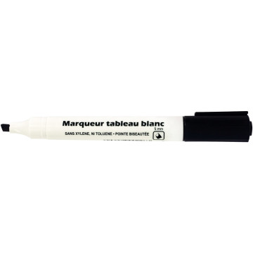 Marqueur tableau blanc pointe biseautée 5mm noir