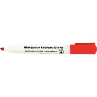 Marqueur tableau blanc pointe biseautée 5mm rouge 