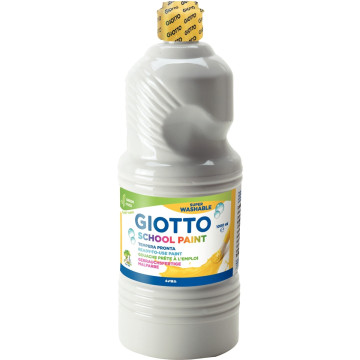 Flacon de 1 Litre de gouache liquide lavable GIOTTO blanc