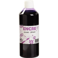 Flacon 500ml d'encre à dessiner, violet 