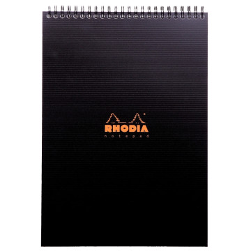 Bloc Notepad RHODIACTIVE à reliure intégrale 80 feuilles Feuillets micro-perforés détachables format A4 (21x297 cm) 5x5