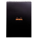 Bloc Notepad RHODIACTIVE à reliure intégrale 80 feuilles Feuillets micro-perforés détachables format A4 (21x297 cm) 5x5 