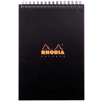 Bloc Notepad RHODIACTIVE à reliure intégrale 80 feuilles Feuillets micro-perforés détachables format A5 (14,8x21 cm) 5x5