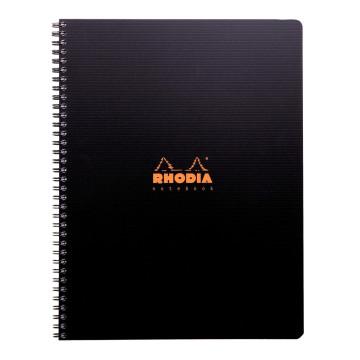 Cahier Notebook Rhodiactive 160 pages, couverture en polypropylène, format A4+, quadrillé 5x5