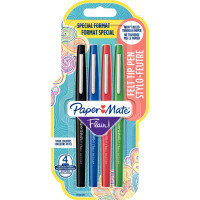 Pochette de 4 stylos feutre nylon Flair original 