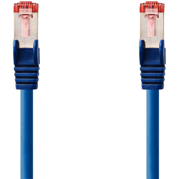 Câble RJ45 droit 6 S/FTP 3 mètres bleu