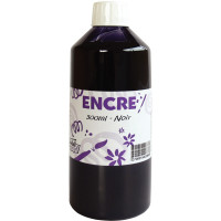 Flacon 500ml d'encre à dessiner, noir 