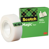 Rouleau adhésif Scotch Magic invisible 19 mm x 33 m 