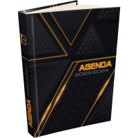 Agenda de poche techno orange 