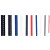 Boîte de 100 reliures plastiques couleur Ø 8mm blanc