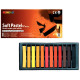 Boite de 12 pastels sec carré sanguine 