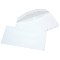 Boîte de 1000 enveloppes blanches 114x229 80g/m² de mise sous pli automatique gommées 