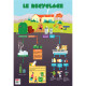 Poster pédagogique en PVC 76x52cm, le recyclage 