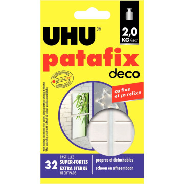 Blister de 32 pastilles super fortes PATAFIX DECO