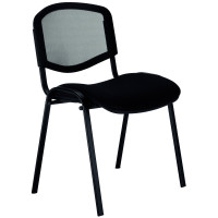 Chaise d'accueil Mesh noir 