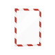 Sachet de 2 cadres d'affichage A4 rouge/blanc 
