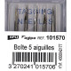 Boîte de 5 aiguilles pour pistolet réf 101545