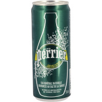 Pack de 24 canettes 33cl PERRIER slim nature 