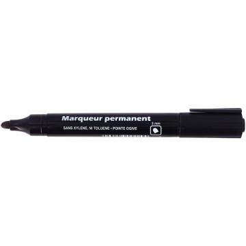 Marqueur permanent pointe ogive 3mm noir