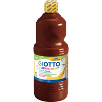 Flacon de 1 Litre de gouache liquide lavable GIOTTO marron 