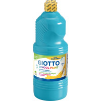 Flacon de 1 Litre de gouache liquide lavable GIOTTO cyan 