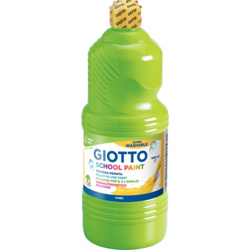 Flacon de 1L de gouache liquide lavable GIOTTO, vert printemps