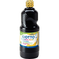 Flacon de 1 Litre de gouache liquide lavable GIOTTO noir 