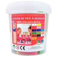 Atelier Fimo Kids, 16 pains de 42 grammes de pâte à modeler 