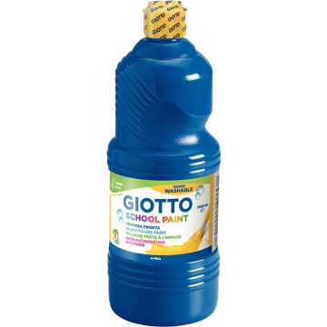 Flacon de 1L de gouache liquide lavable GIOTTO, bleu outremer