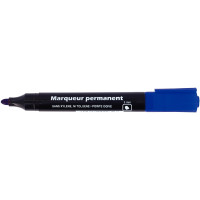 Marqueur permanent pointe ogive 3mm bleu 