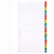 Intercalaires alphabétiques 20 touches A à Z format A4+