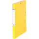 Boîte de classement en carte grainée, dos de 25 mm, coloris jaune