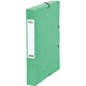 Boîte de classement en carte grainée, dos de 40 mm, coloris vert