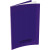 Piqûre 60 pages 17x22 cm seyès 90g couverture en polypropylène violet