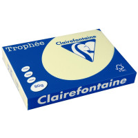 Ramette de 500 feuilles de papier 80g de format A3 canari TROPHEE CLAIREFONTAINE 