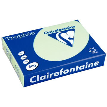 Ramette de 500 feuilles de papier 80g de format A3 vert TROPHEE CLAIREFONTAINE