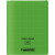 Piqûre 96 pages couverture polypropylène avec 2 rabats format 24x32 cm seyes vert