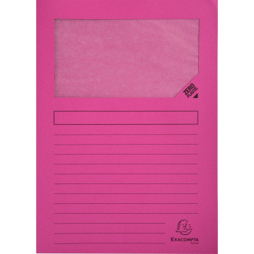 Paquet de 100 pochettes coin papier FOREVER 130g, fuchsia