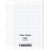 Piqûre 96 pages couverture polypropylène avec 2 rabats, format 24x32 cm, seyès, incolore