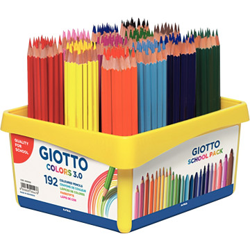 Classpack de 192 crayons de couleur Giotto Colors 3.0