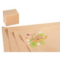 Paquet de 25 feuilles 100x70 cm papier Kraft Brun 60 g 